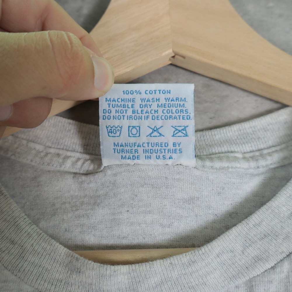 80s Caribbean Soul Cheeseburger in Paradise Boxy Grey Graphic Tank Mens XL - Picture 6 of 9